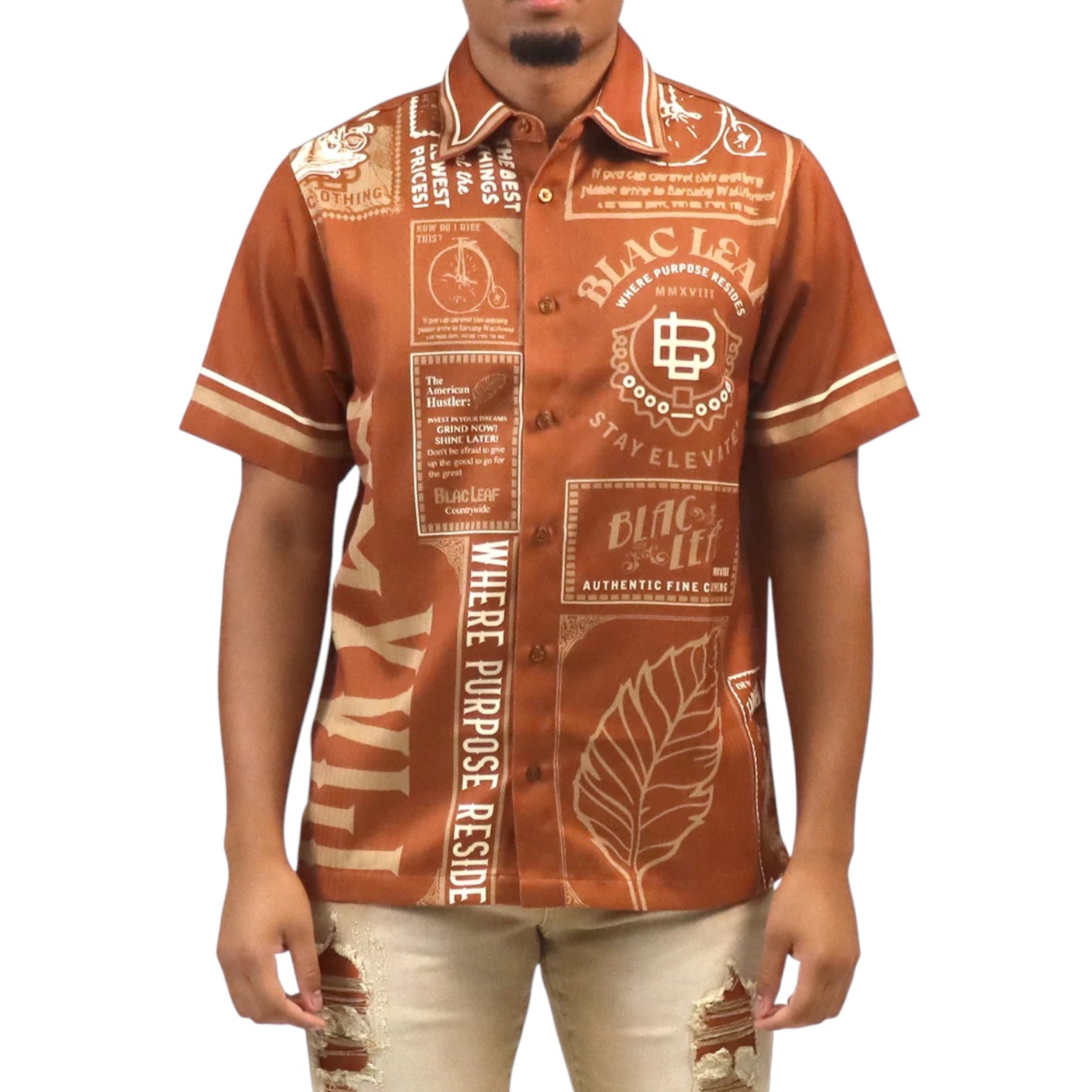 BLAC LEAF: Where Purpose Resides Button Up 003